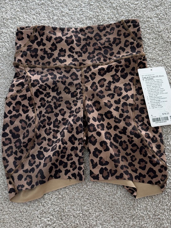 lululemon athletica Pants - Lululemon Fast And Free High Rise Shorts - Leopard